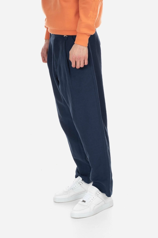 A.P.C. linen trousers navy