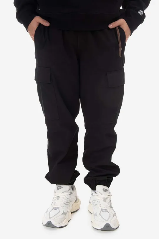 черен Памучен панталон Billionaire Boys Club Overdyed Cargo Pants B23109 BLACK Чоловічий