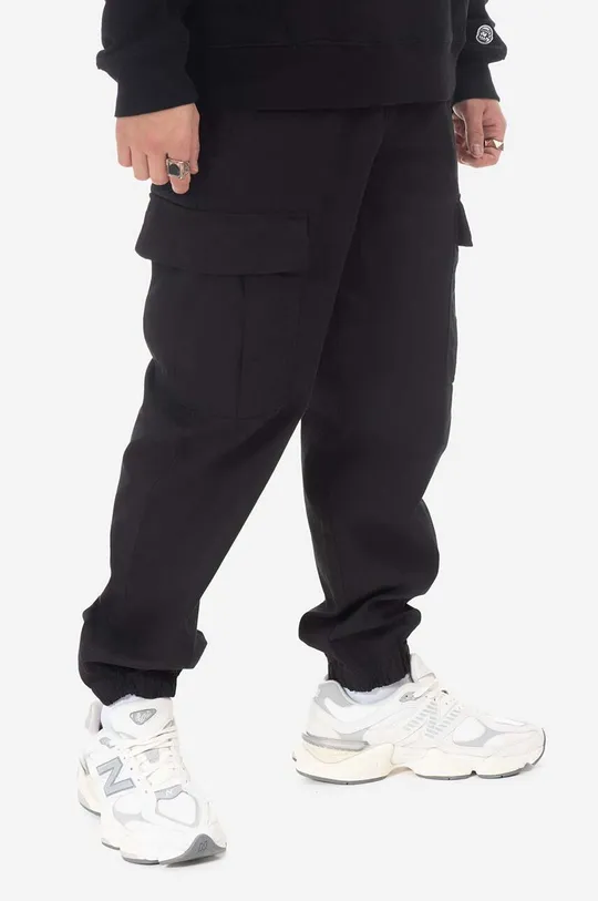 Bavlnené nohavice Billionaire Boys Club Overdyed Cargo Pants B23109 BLACK čierna