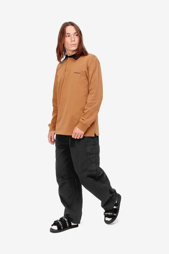 black Carhartt WIP cotton trousers Cole Cargo Pant