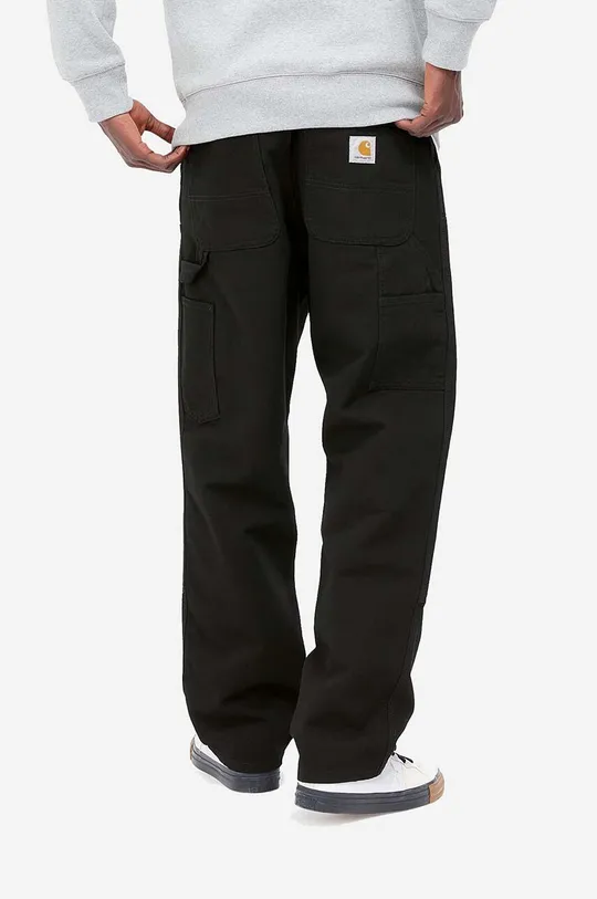 Carhartt WIP pantaloni de bumbac Double Knee Pant negru