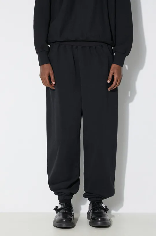 czarny Aries spodnie dresowe bawełniane Premium Temple Sweatpant