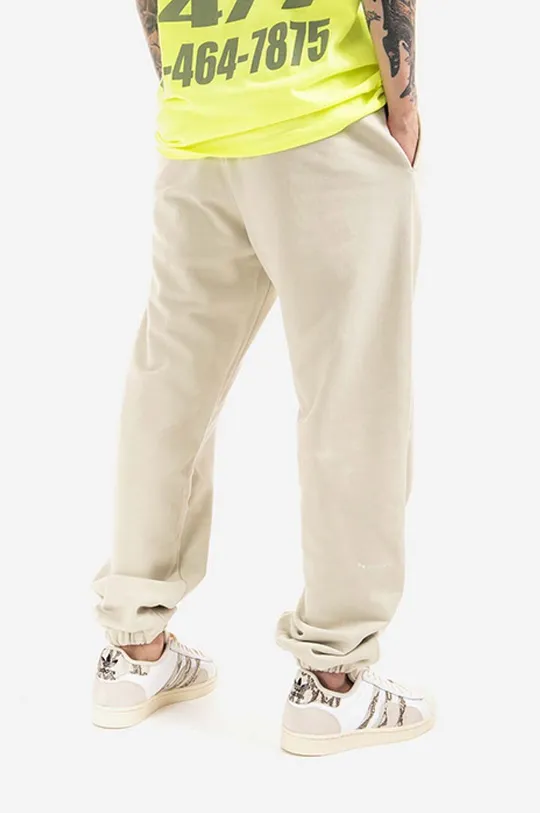 beige PinqPonq pantaloni da jogging in cotone