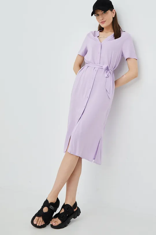 fioletowy Vero Moda sukienka