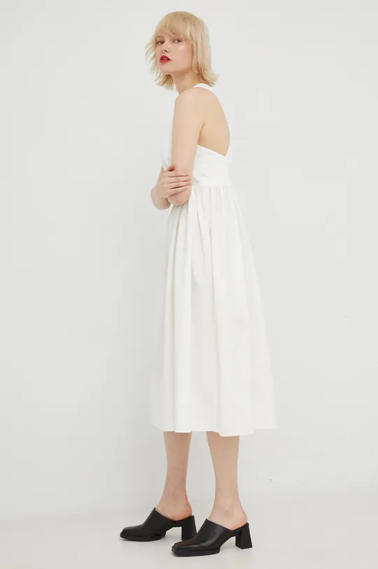 λευκό Βαμβακερό φόρεμα Marc O'Polo Denim Γυναικεία