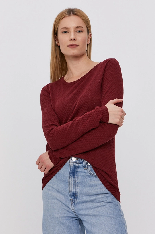 bordowy Vero Moda - Sweter