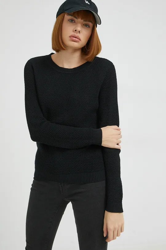 črna Bombažen pulover Vila