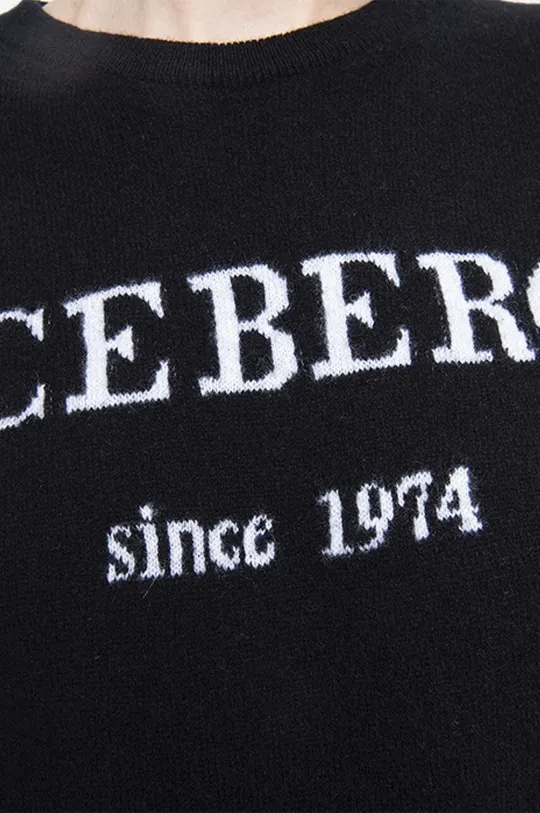 чёрный Кашемировый свитер Iceberg