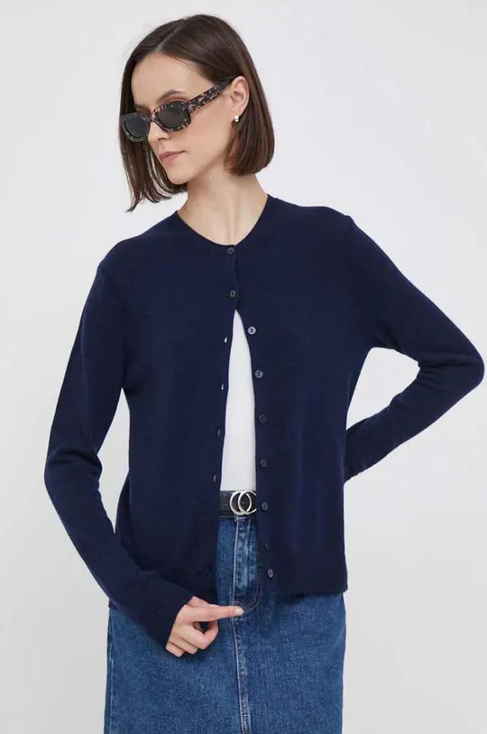 blu navy United Colors of Benetton cardigan in lana Donna