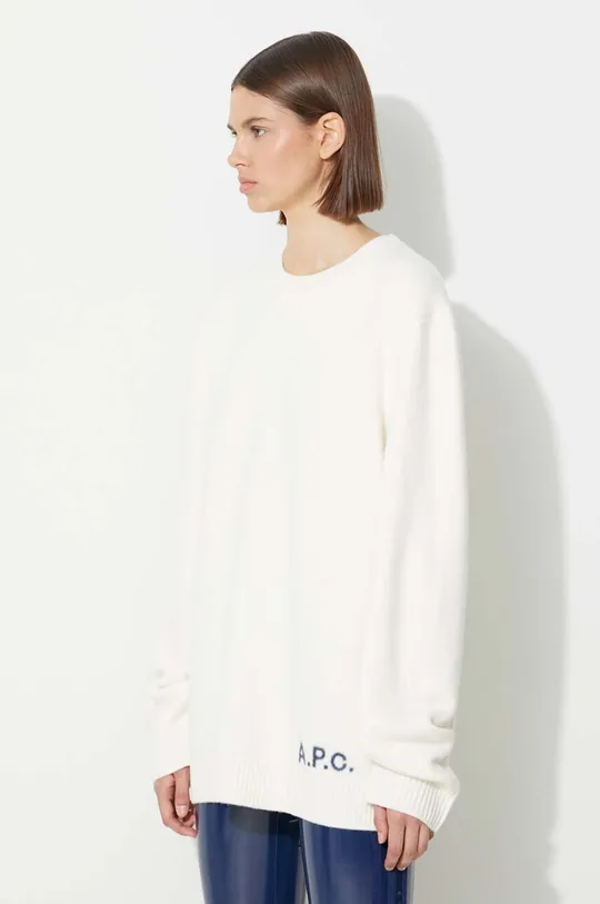 λευκό Μάλλινο πουλόβερ A.P.C. Γυναικεία