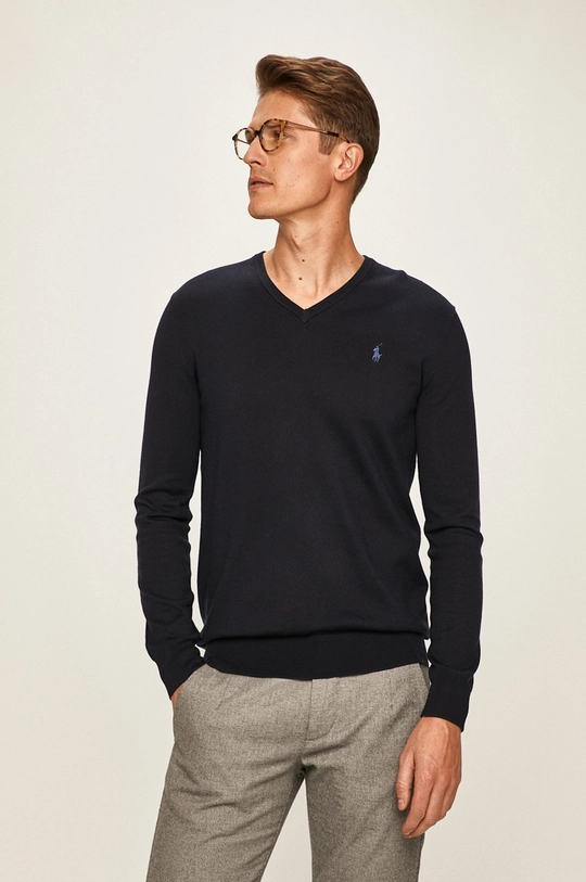 granatowy Polo Ralph Lauren - Sweter 710670789004