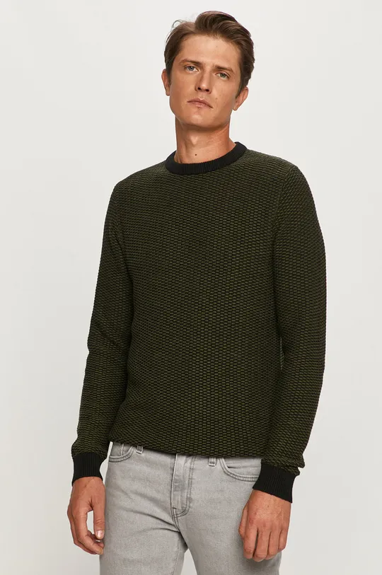 zelena Selected pulover Moški