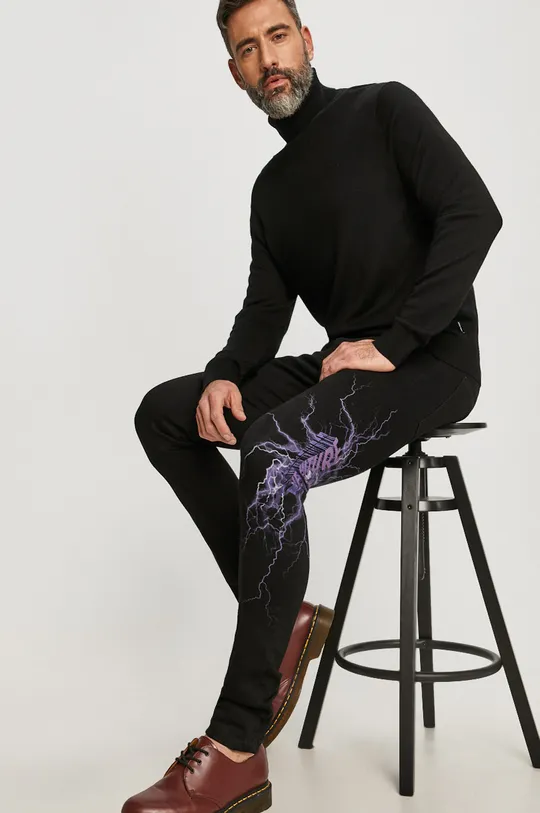 čierna Armani Exchange - Vlnený sveter