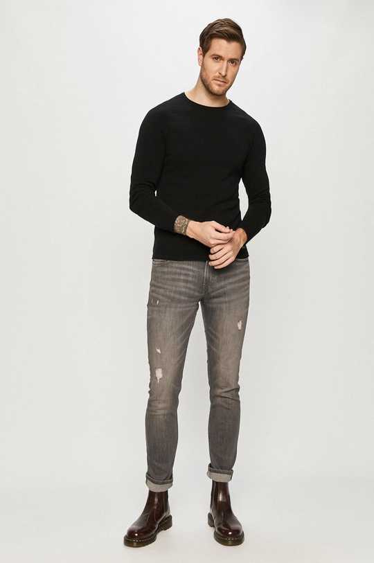 Jack & Jones - Sweter czarny