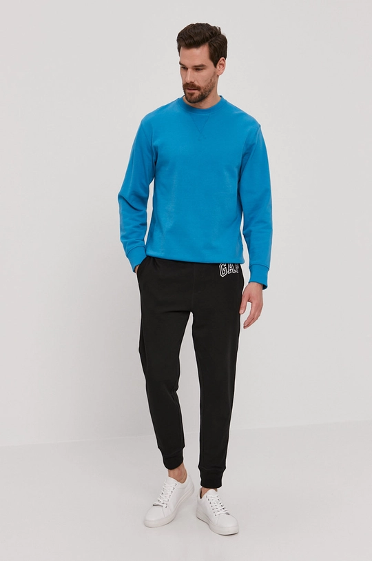 Selected Homme - Bluza bawełniana niebieski