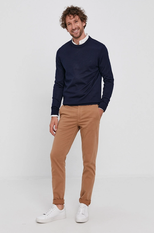 Selected Homme Sweter granatowy