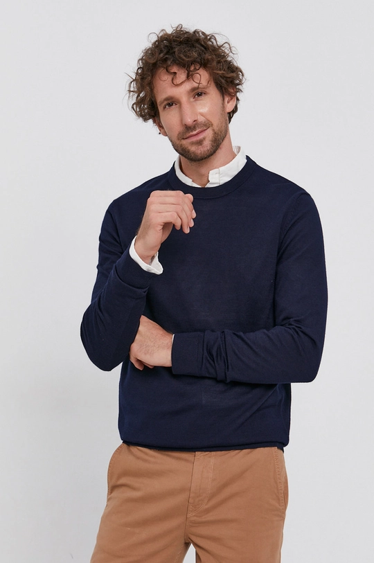 granatowy Selected Homme Sweter