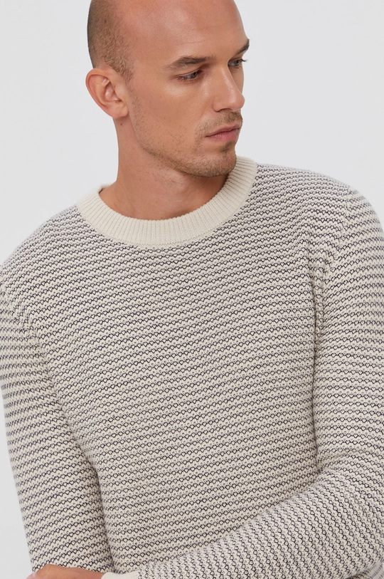 beżowy Selected Homme Sweter