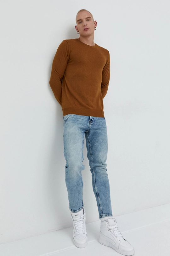 Jack & Jones sweter brązowy