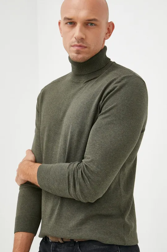 πράσινο Βαμβακερό πουλόβερ Selected Homme