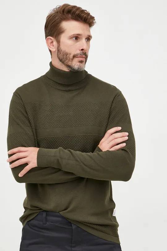 πράσινο Βαμβακερό πουλόβερ Selected Homme