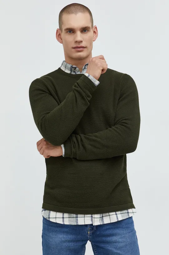 πράσινο Βαμβακερό πουλόβερ Only & Sons Ανδρικά