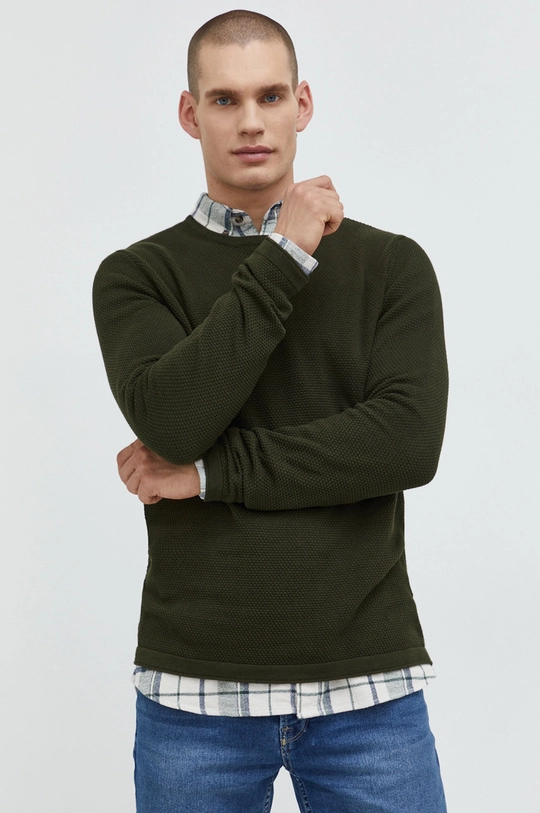 zielony Only & Sons sweter bawełniany Męski