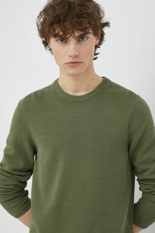 zelena Bombažen pulover Marc O'Polo