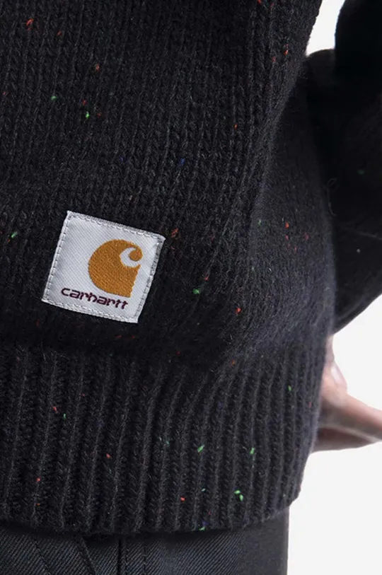 black Carhartt WIP wool jumper Anglistic