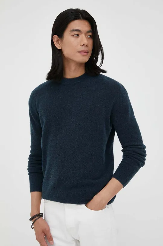 темно-синій Вовняний светр American Vintage Чоловічий