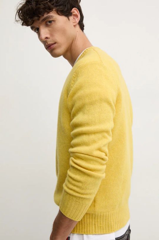 United Colors of Benetton maglione in lana giallo 103MK1N24.507.