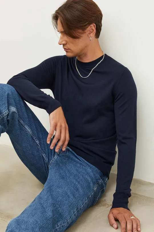 navy Samsoe Samsoe wool jumper Men’s