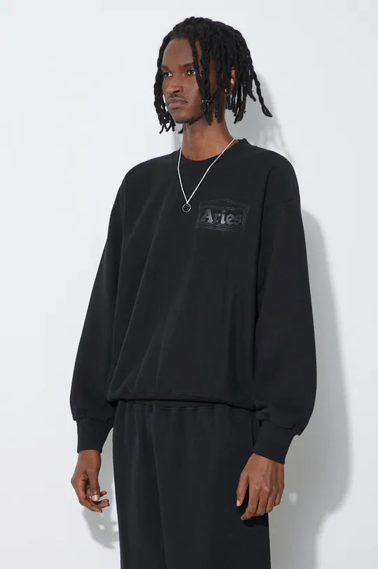 чорний Бавовняна кофта Aries Premium Temple Sweatshirt