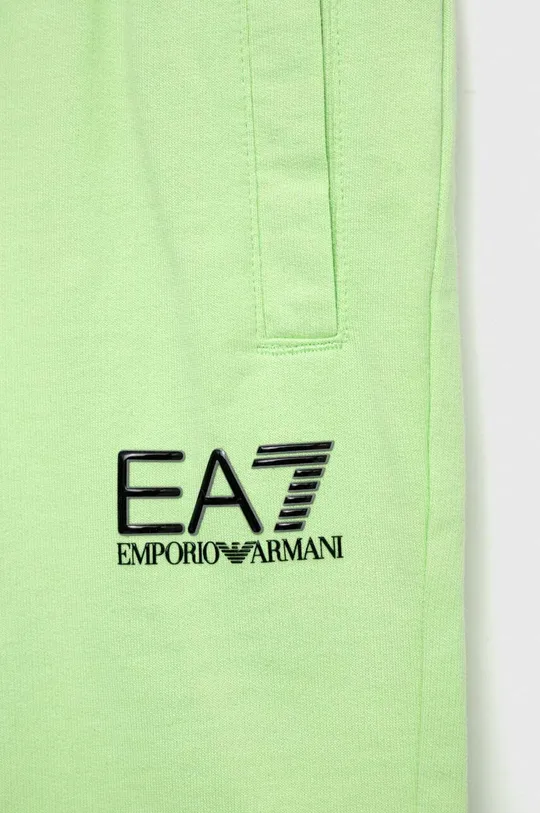 Detské bavlnené šortky EA7 Emporio Armani 