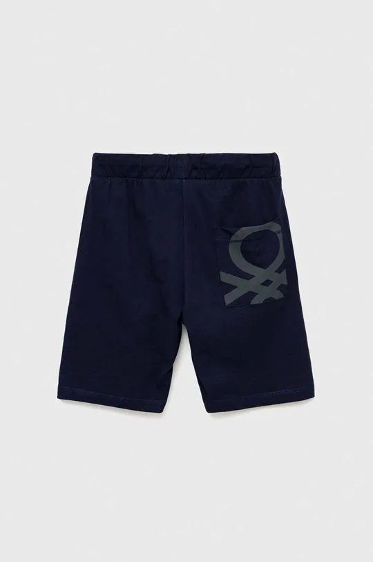 Dječje pamučne kratke hlače United Colors of Benetton mornarsko plava
