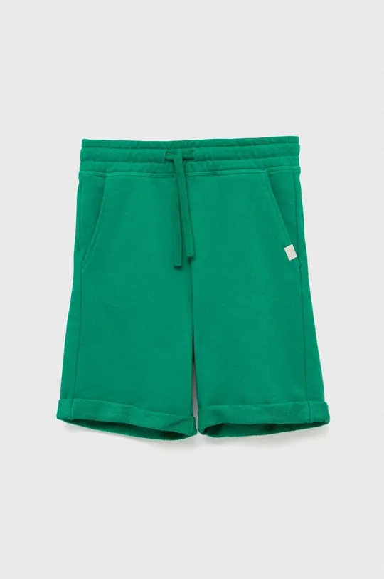 zöld United Colors of Benetton gyerek pamut rövidnadrág Fiú