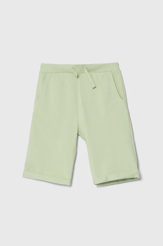 зелёный Детские хлопковые шорты Guess Для мальчиков