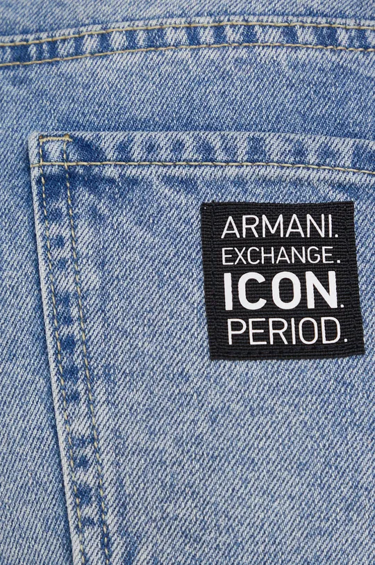 niebieski Armani Exchange szorty jeansowe 8NYJ59.Y2AAZ.NOS