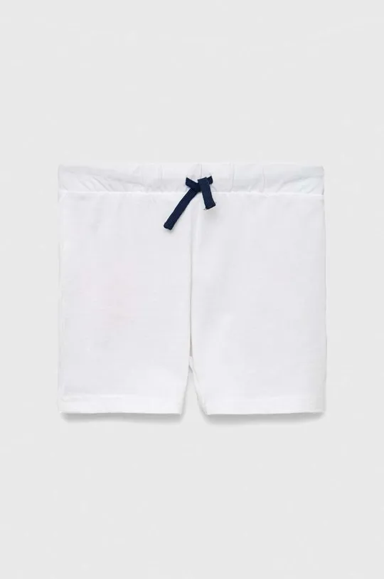 biela Detské bavlnené šortky United Colors of Benetton Detský