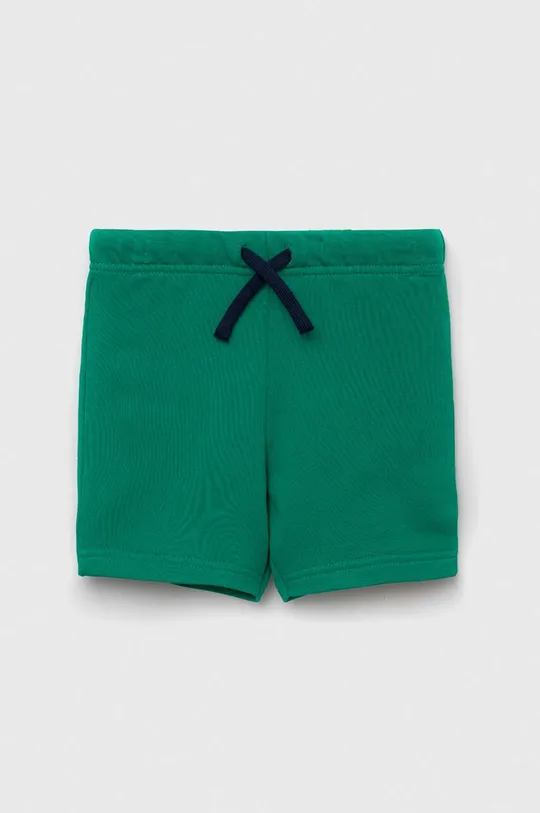 zelená Detské bavlnené šortky United Colors of Benetton Detský