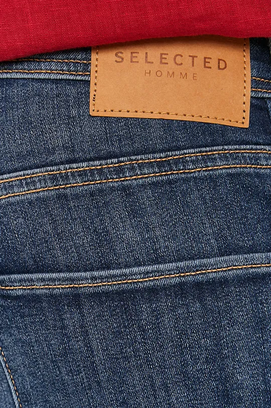 niebieski Selected Homme Szorty jeansowe