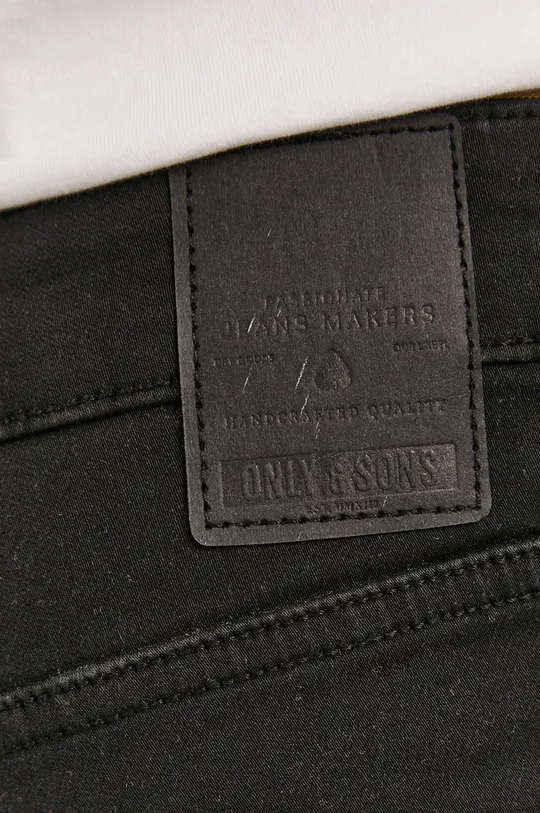 czarny Only & Sons Szorty jeansowe