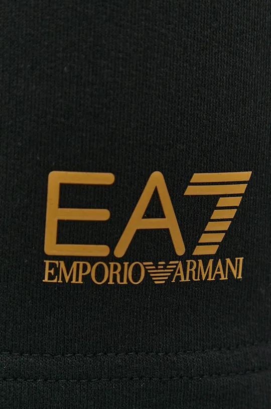 čierna Bavlnené šortky EA7 Emporio Armani