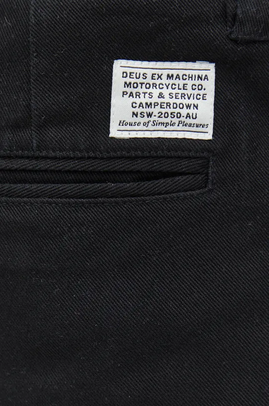 fekete Deus Ex Machina rövidnadrág