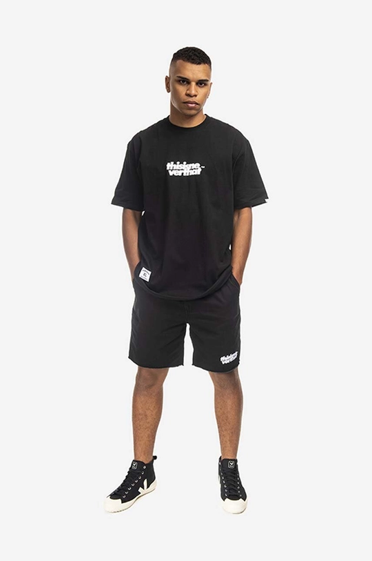 thisisneverthat cotton shorts Easy black