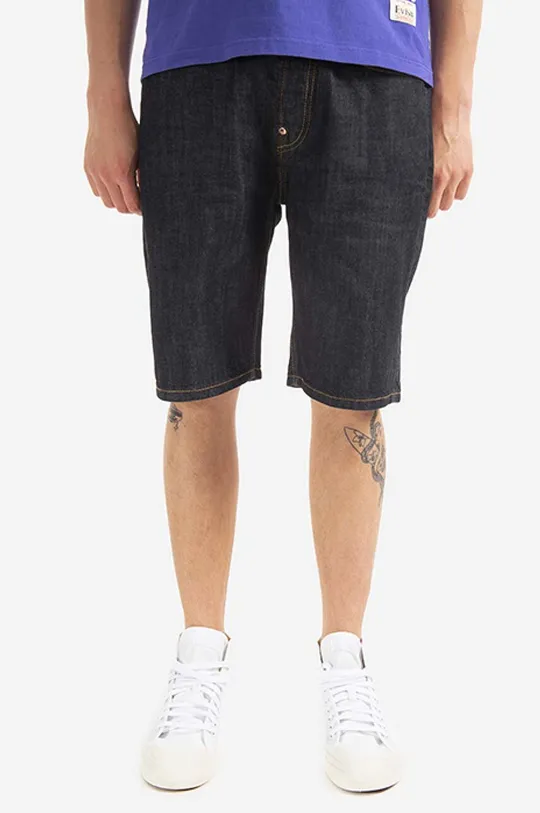 Evisu cotton denim shorts Men’s