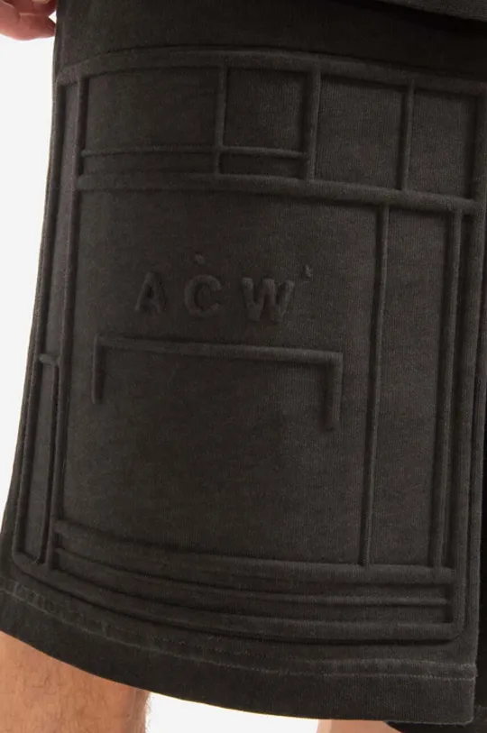 negru A-COLD-WALL* pantaloni scurți din bumbac Dissolve
