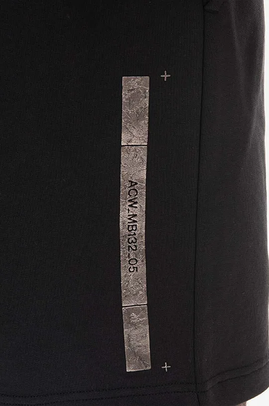 чёрный Хлопковые шорты A-COLD-WALL* Foil Grid Sweat Shorts