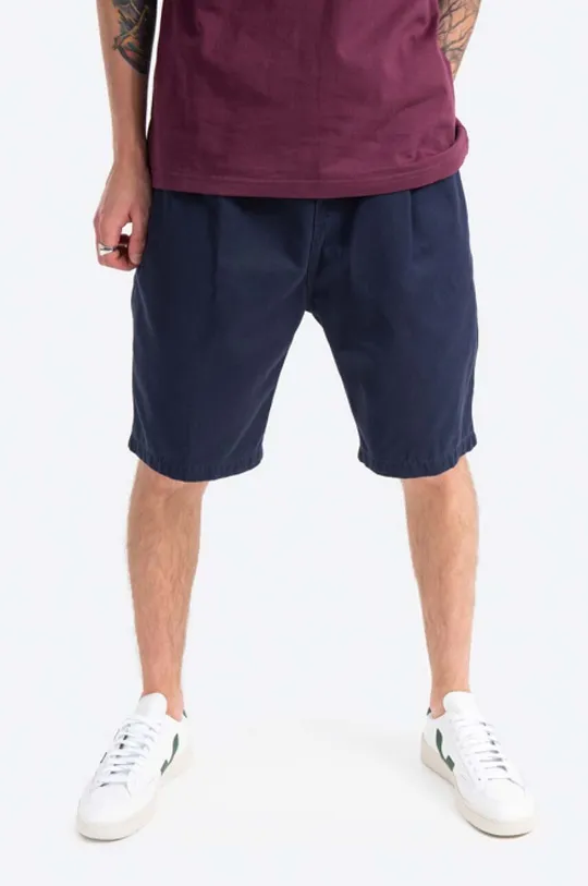 navy Carhartt WIP cotton shorts Abbott Men’s