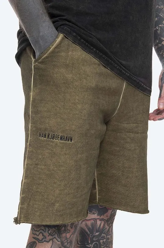 зелен Памучен къс панталон Han Kjøbenhavn Sweat Shorts